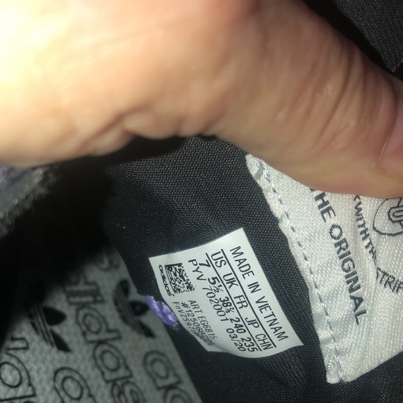 Adidas Tech Purple Crystal White SL 7600 Lifestyle Running Sneaker - Picture 10 of 11